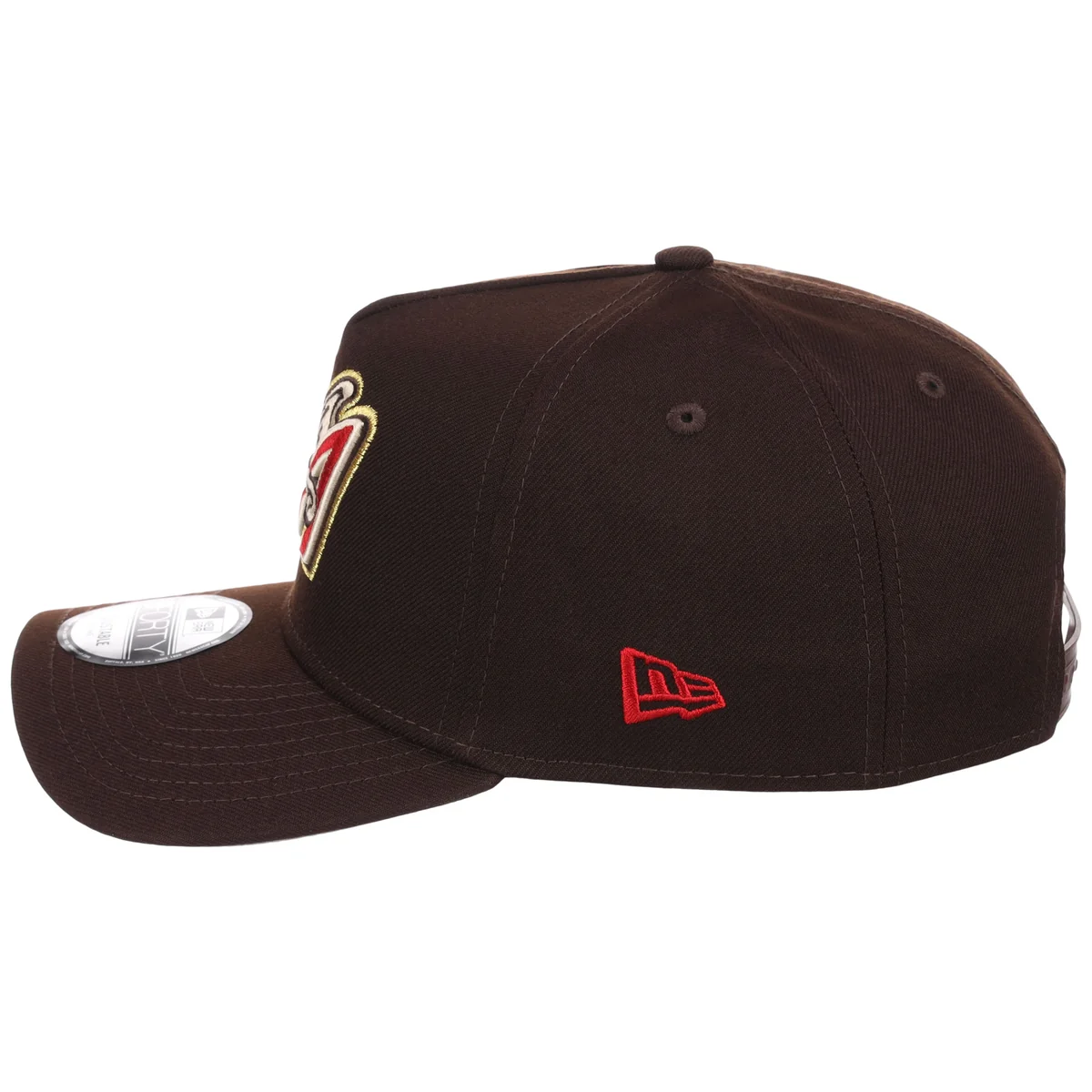 Anaheim Angels MLB Burnt Wood FASHION CORE New Era 9FORTY A-Frame detail view