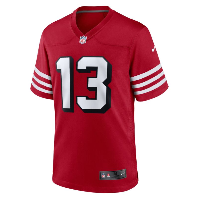 Brock Purdy #13 San Francisco 49ers Game NFL Jersey Alternate Red view 2