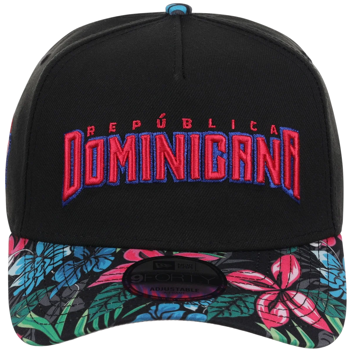 Dominican Republic Crown the Country: Dominican Republic New Era (Black/Floral) detail view