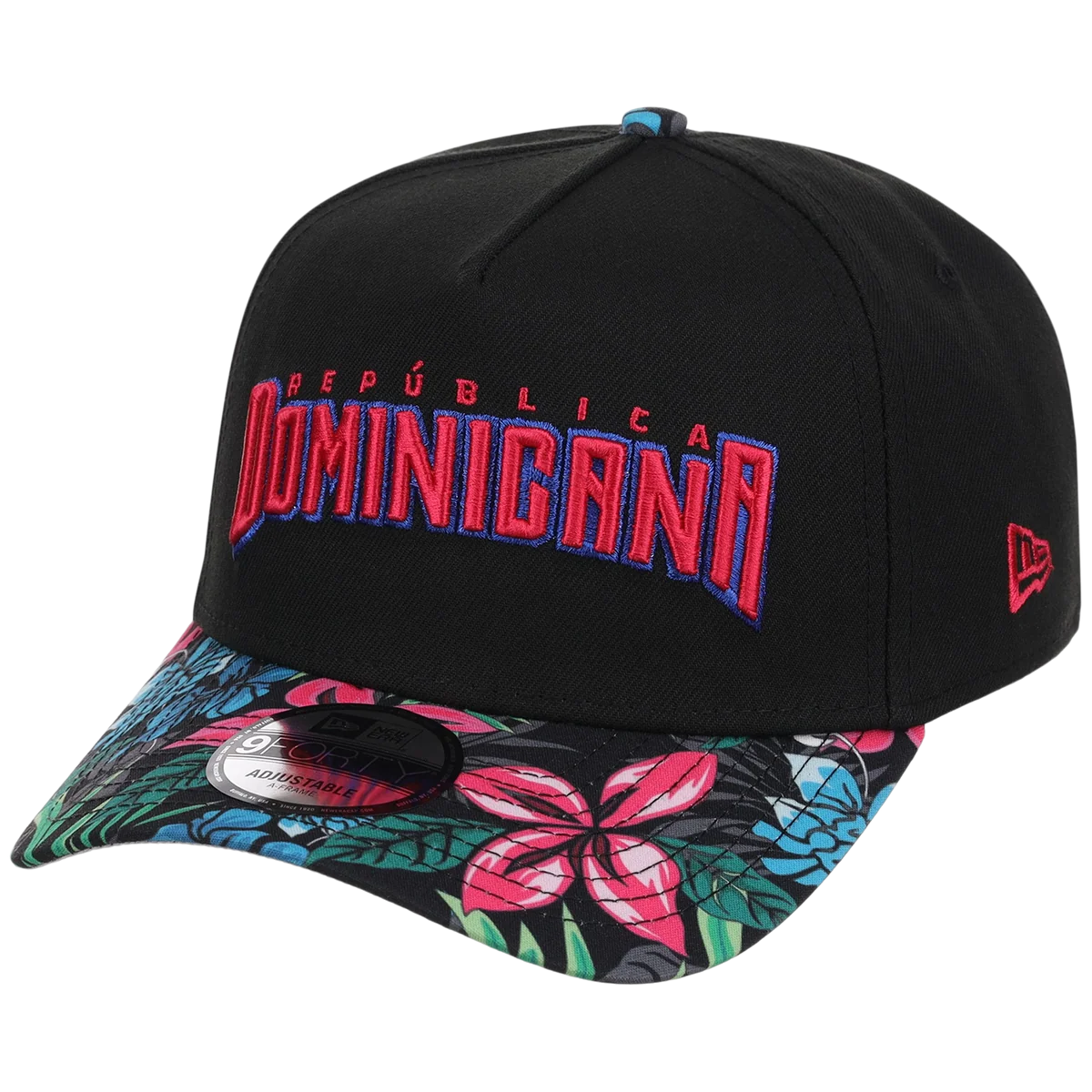Dominican Republic Crown the Country: Dominican Republic New Era (Black/Floral) detail view