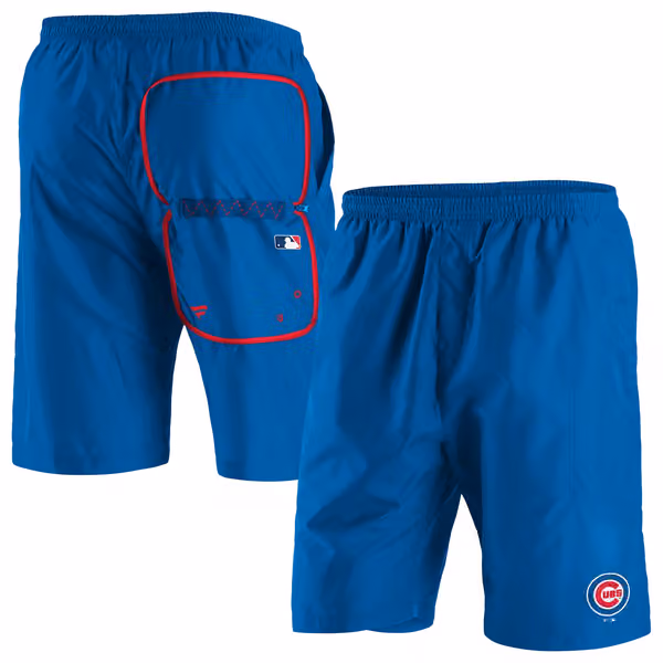 Chicago Cubs Enhanced Sport Fanatics MLB Shorts Blue view 1