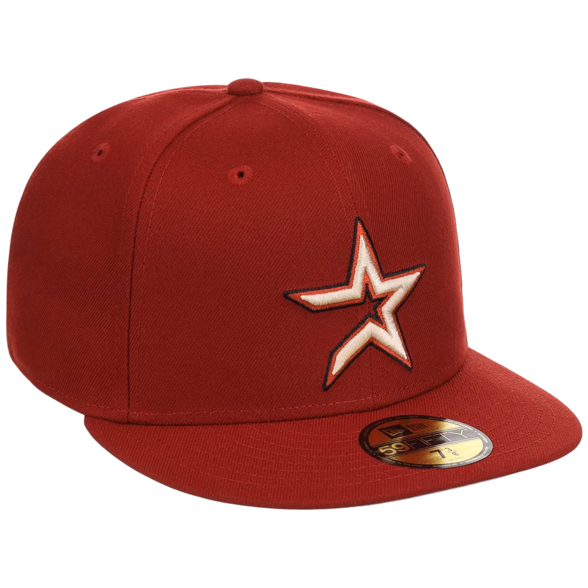 Houston Astros MLB Cooperstown Authentic Collection New Era 59FIFTY (Red/Red) front view