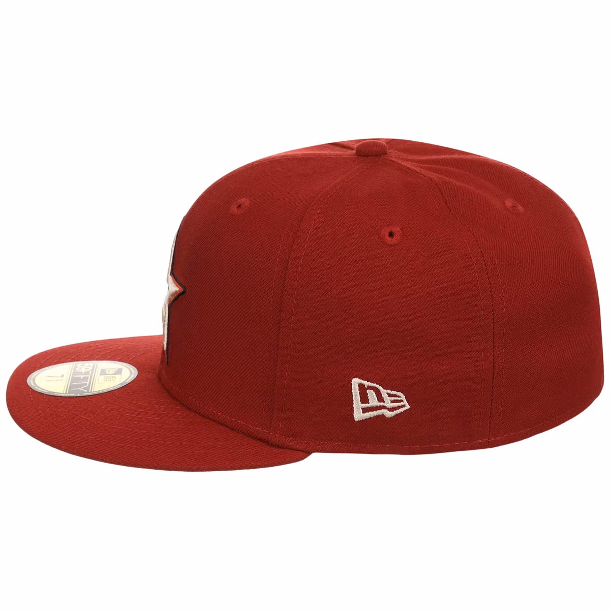 Houston Astros MLB Cooperstown Authentic Collection New Era 59FIFTY (Red/Red) detail view
