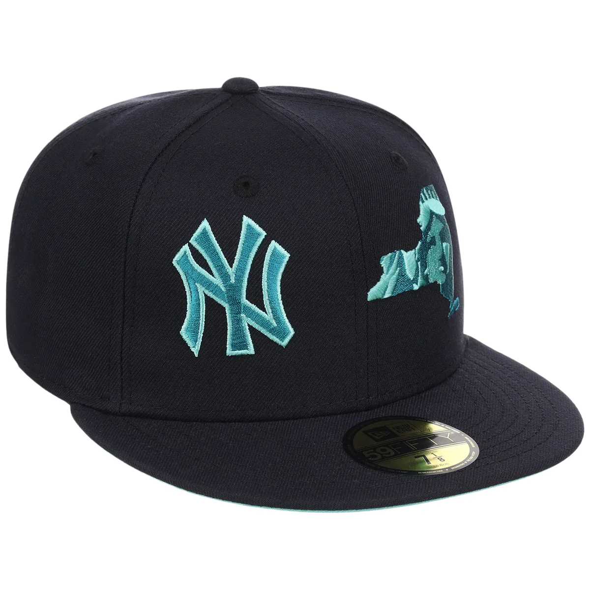New York Yankees Whammy State Liberty New Era 59FIFTY front view