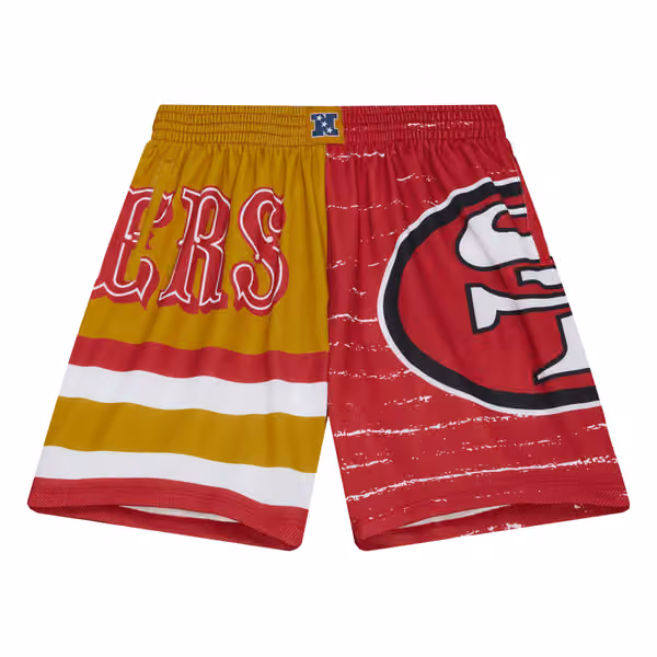 San Francisco 49ers Mitchell & Ness Jumbotron 3.0 NFL Shorts view 1