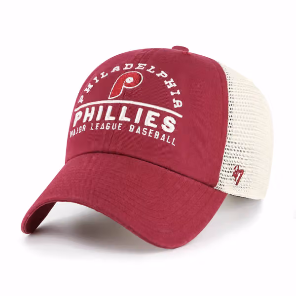 Philadelphia Phillies Windham '47 Clean Up Trucker NHL Cap Burgundy product photo