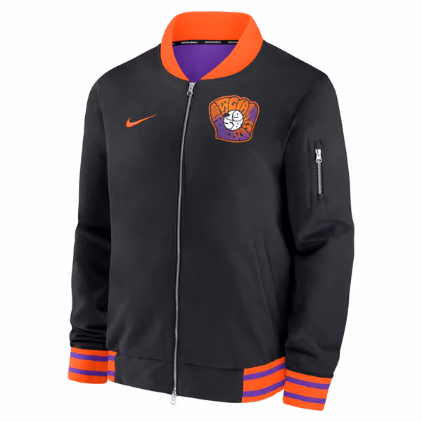 San Francisco Giants City Connect 2026 MLB Authentic Dugout Bomber Jacket Black view 2