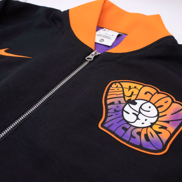 San Francisco Giants City Connect 2026 MLB Authentic Dugout Bomber Jacket Black view 4