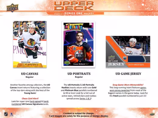 2020/21 Upper Deck Series 1 Hockey Hobby Box NHL view 4