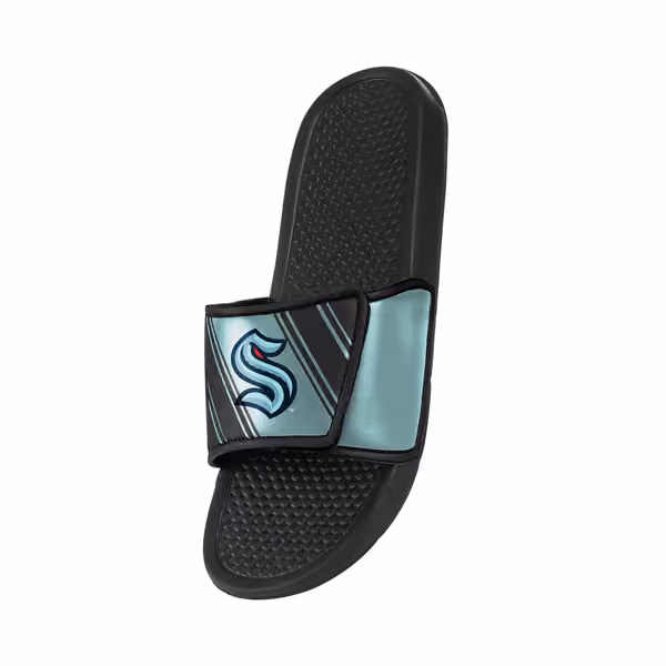 Seattle Kraken Legacy Velcro NHL Sport Slides view 3