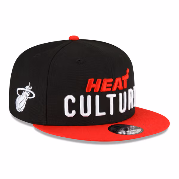 Miami Heat 2023 NBA City Edition New Era 9FIFTY Snapback Cap product photo
