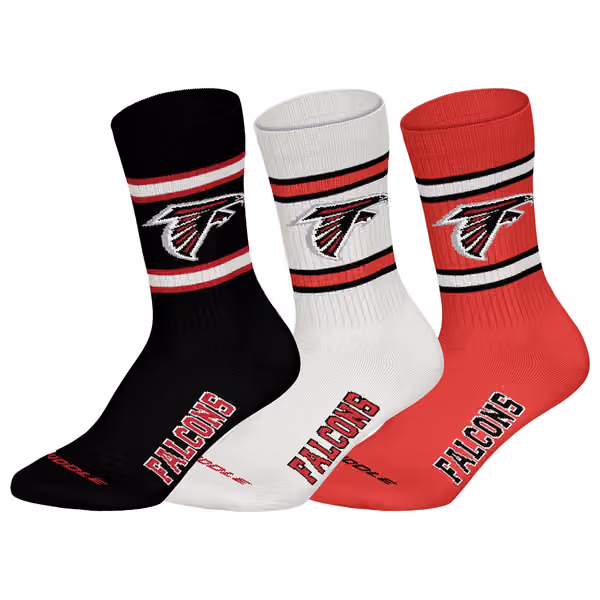 Atlanta Falcons Team Set NFL Crew Socks (3-Pack) view 1