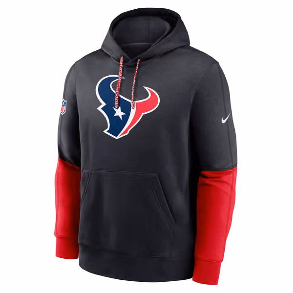 Houston Texans 2024 NFL Sideline Nike Club Hoodie Navy view 1