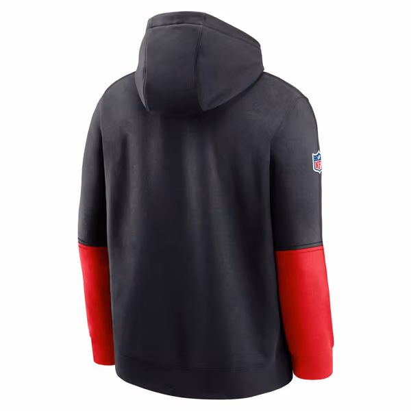 Houston Texans 2024 NFL Sideline Nike Club Hoodie Navy view 2