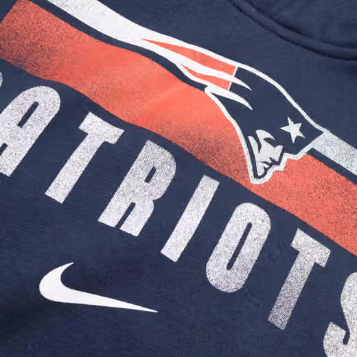 New England Patriots NFL Team Stripes Nike Club Hoodie (YOUTH) view 4