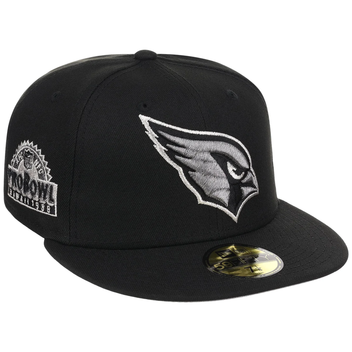 Arizona Cardinals NFL Liquid Titanium New Era 59FIFTY front view