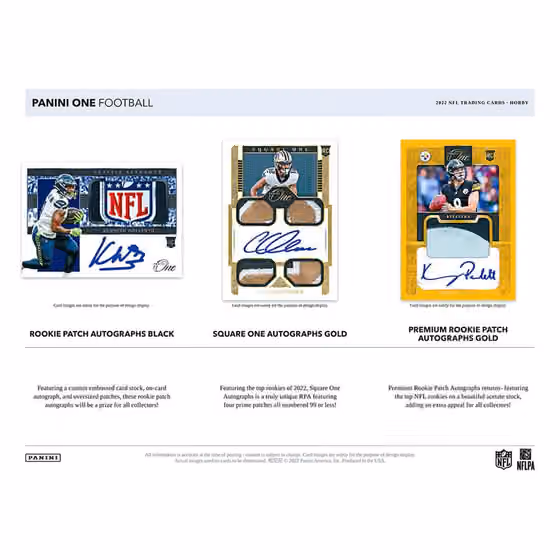 2022 Panini One Football NFL Hobby Box view 2