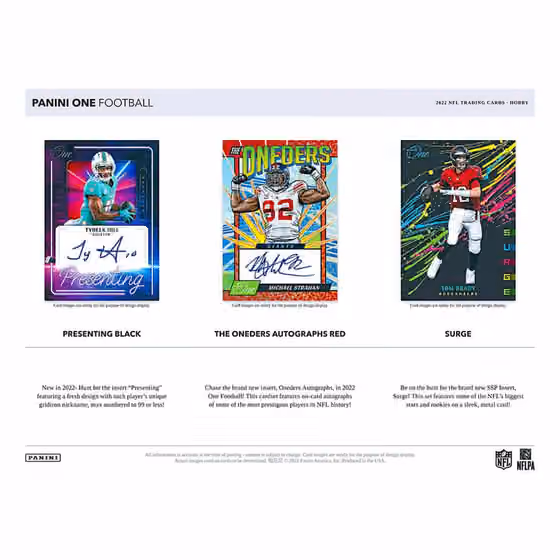 2022 Panini One Football NFL Hobby Box view 4