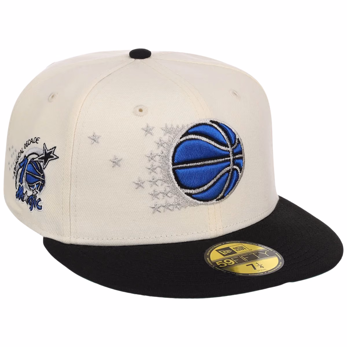 Orlando Magic NBA Chrome OTC New Era 59FIFTY (Chrome/Black) front view