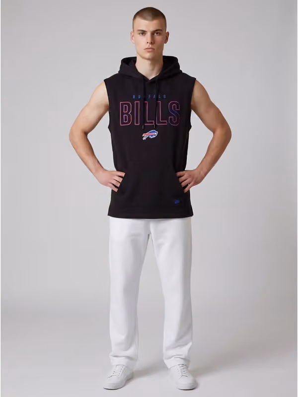 Buffalo Bills 2026 NFL Sideline Sleeveless Hoodie Black view 3