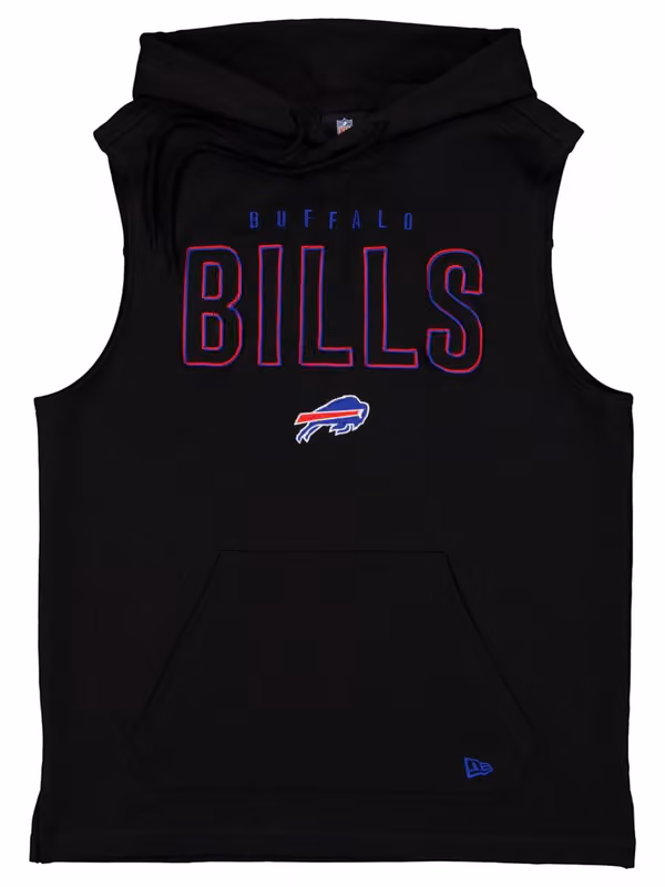 Buffalo Bills 2026 NFL Sideline Sleeveless Hoodie Black view 1
