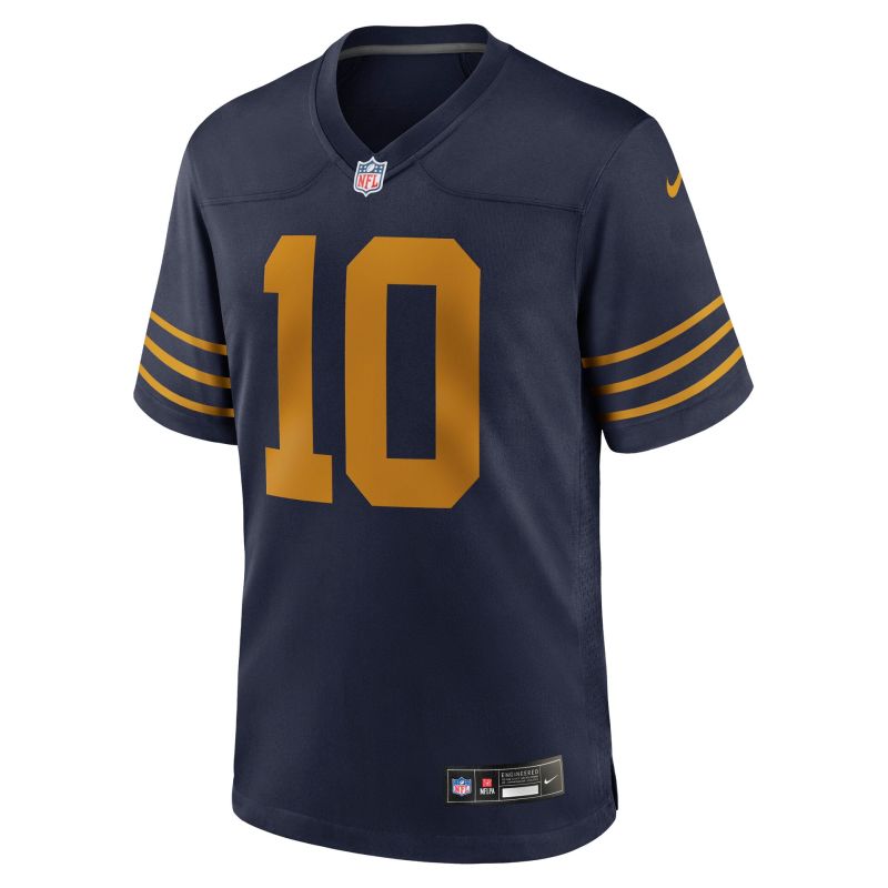 Jordan Love #10 Green Bay Packers Game NFL Jersey Alternate Navy view 2