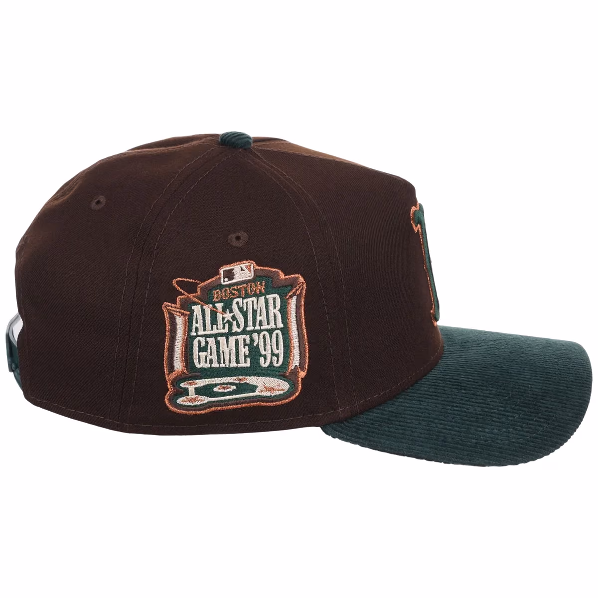 Boston Red Sox MLB Forest Ember New Era 9FORTY A-Frame detail view