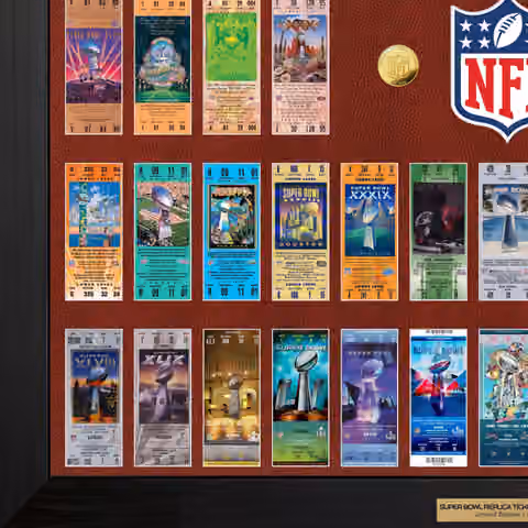 Super Bowl 60th Anniversary Ticket Collection NFL Frame view 3