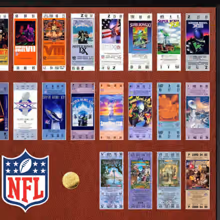 Super Bowl 60th Anniversary Ticket Collection NFL Frame view 4