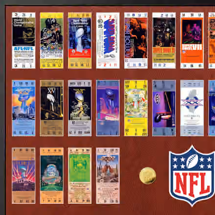 Super Bowl 60th Anniversary Ticket Collection NFL Frame view 2