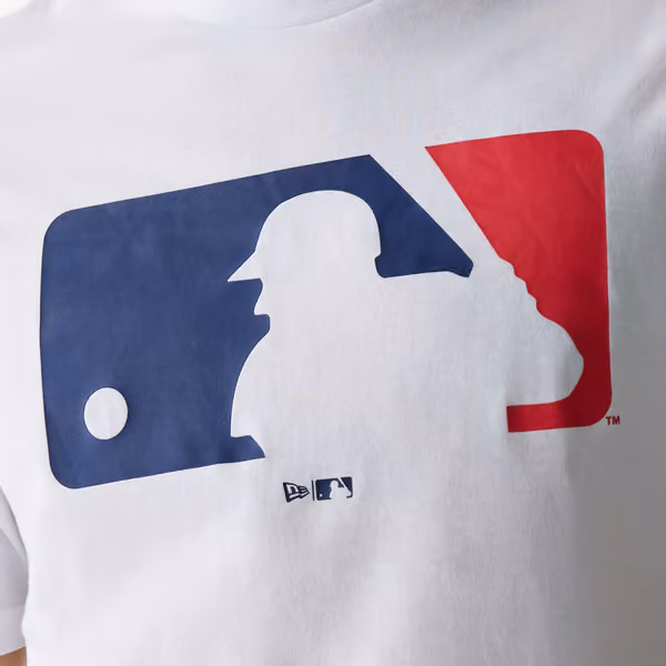 Major League Baseball Logo Baseball MLB T-Shirt White view 3
