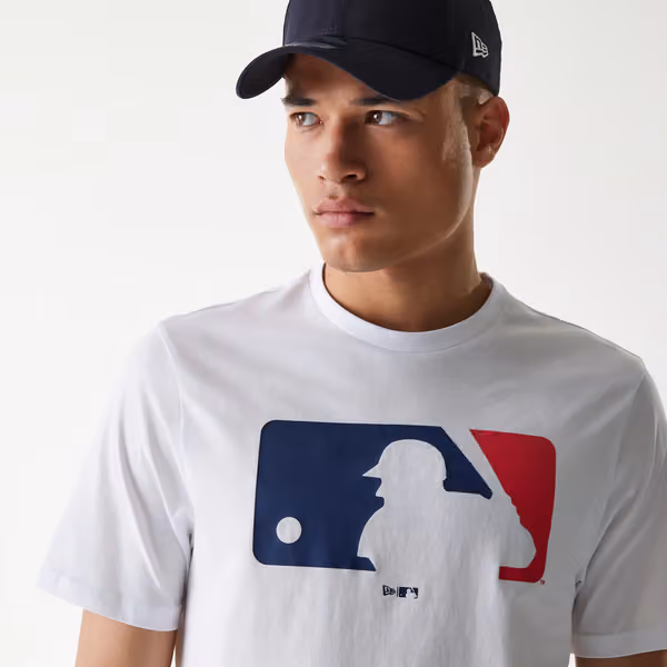 Major League Baseball Logo Baseball MLB T-Shirt White view 5