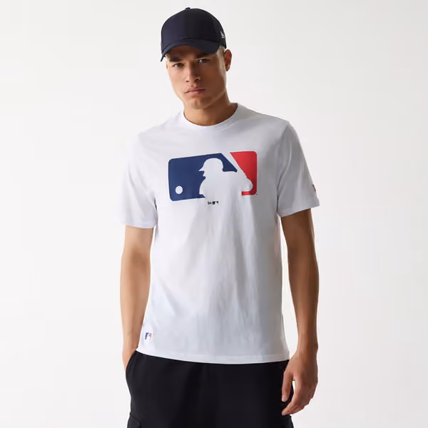 Major League Baseball Logo Baseball MLB T-Shirt White view 1