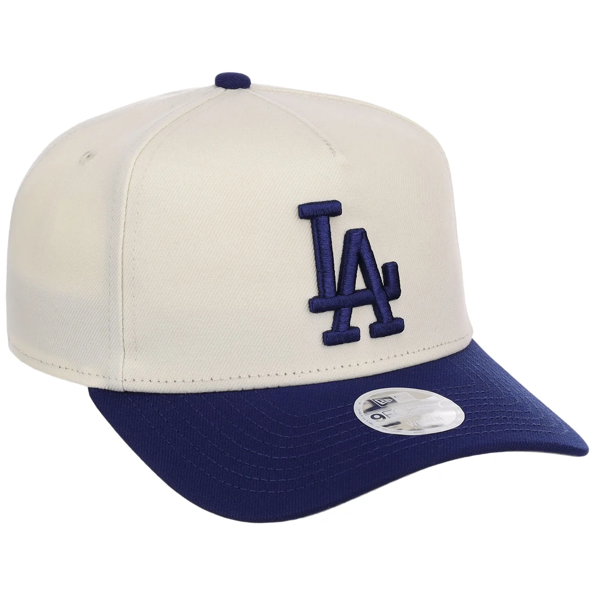 Los Angeles Dodgers Women's New Era 9FORTY Chrome OTC A-Frame front view