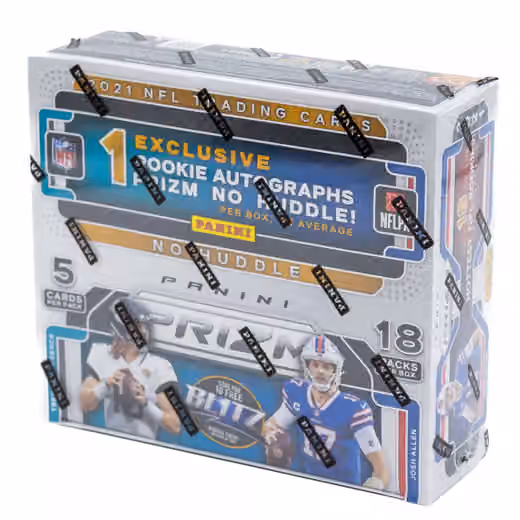 2021 Panini Prizm No Huddle Football Hobby Box NFL view 1
