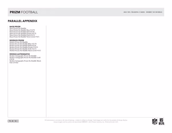 2021 Panini Prizm No Huddle Football Hobby Box NFL view 6