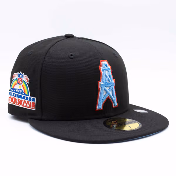 Houston Oilers 1990 Pro Bowl New Era 59FIFTY Fitted NFL Cap Black product photo