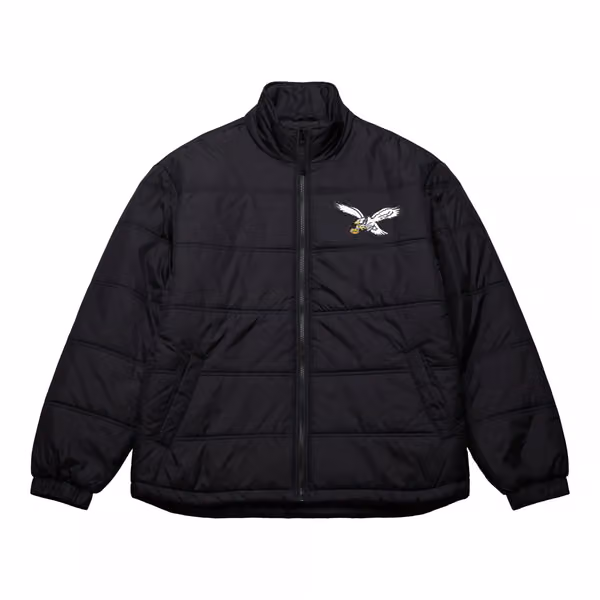 Philadelphia Eagles Mitchell & Ness In The Clutch Puffer NFL Jacket view 1
