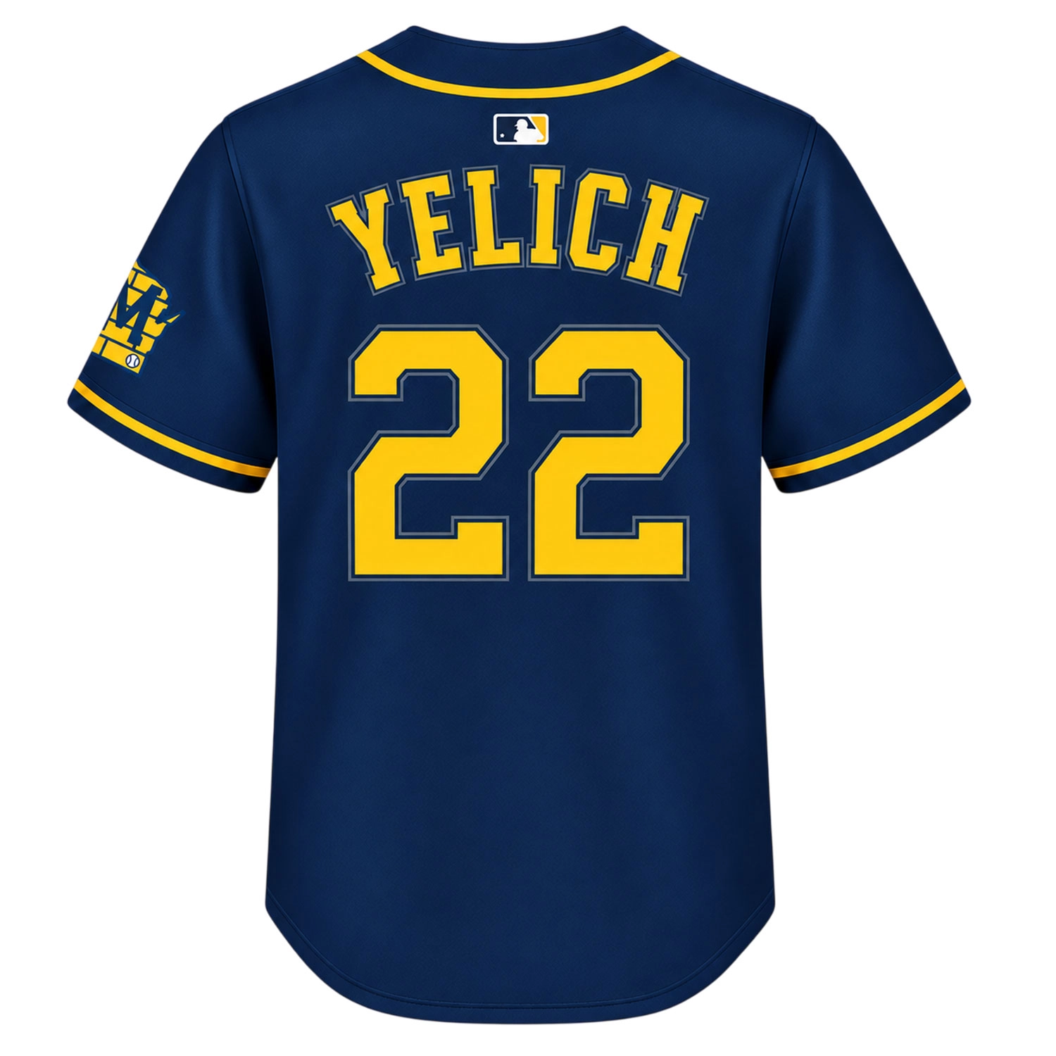 Christian Yelich Brewers Navy Jersey Stunning MLB Style