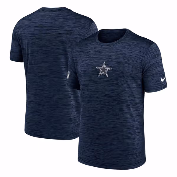 Dallas Cowboys 2025 NFL Sideline Nike Velocity Performance T-Shirt Navy view 1