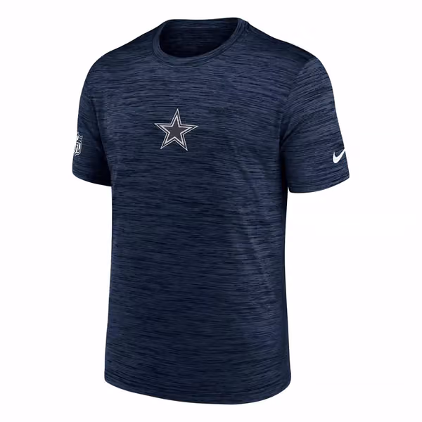 Dallas Cowboys 2025 NFL Sideline Nike Velocity Performance T-Shirt Navy view 2