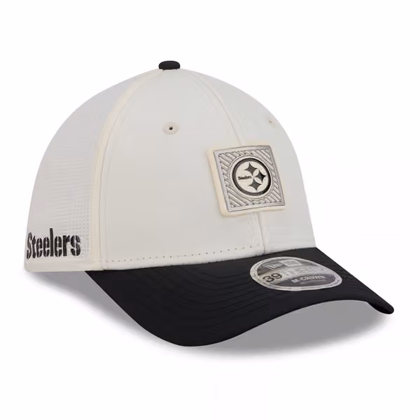 Pittsburgh Steelers 2026 NFL Training Camp 39THIRTY Flex Cap Cream/Black product photo