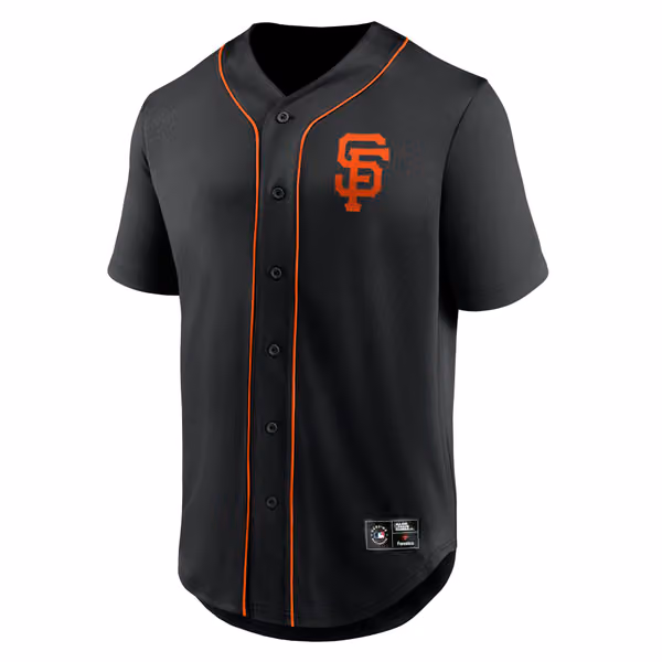 San Francisco Giants Fanatics Foundation MLB Fan Jersey Black view 2