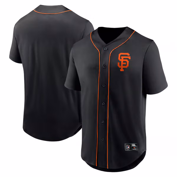 San Francisco Giants Fanatics Foundation MLB Fan Jersey Black view 1
