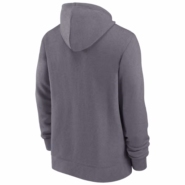 Las Vegas Raiders Historic Nike NFL Full-Zip Fleece Hoodie Gray view 2