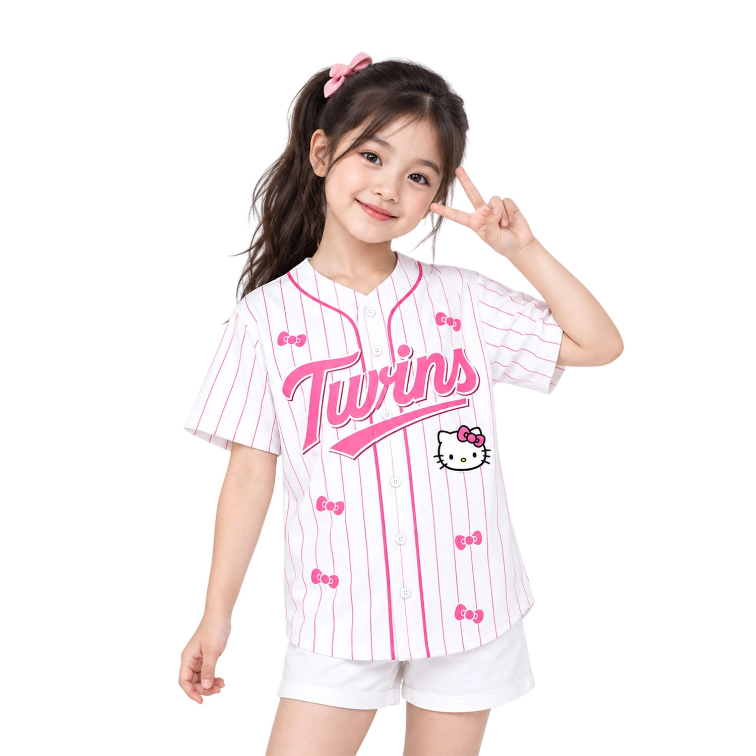 Minnesota Twins Hello Kitty Jersey Adorable Pink Pinstripe