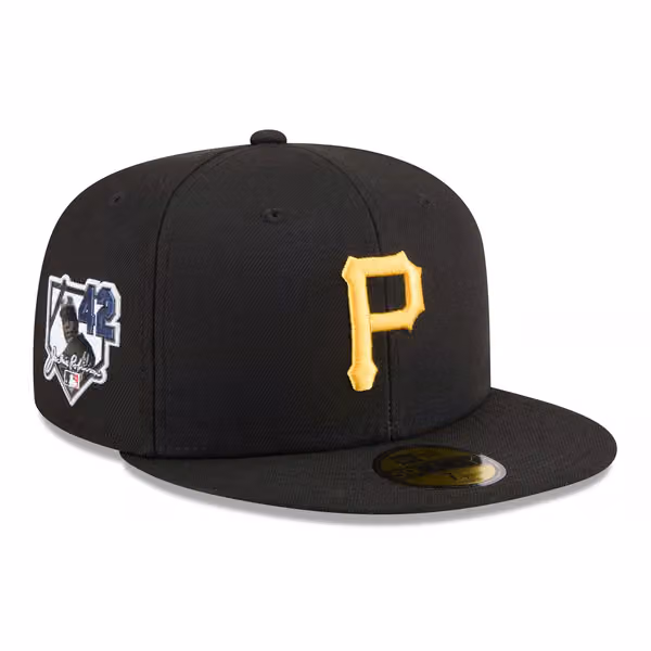 Pittsburgh Pirates 2026 Jackie Robinson Day 59FIFTY Fitted Cap Black product photo