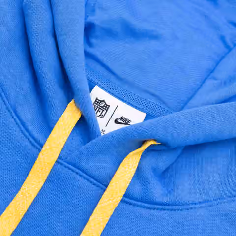 Los Angeles Chargers 2024 NFL Sideline Nike Club Hoodie Blue view 4