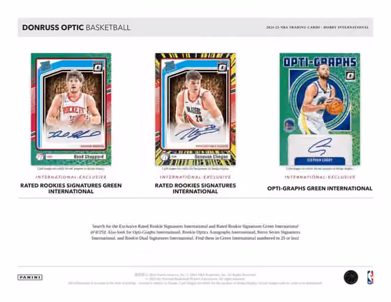 2024/25 Panini Donruss Optic Basketball NBA Hobby International Box view 2