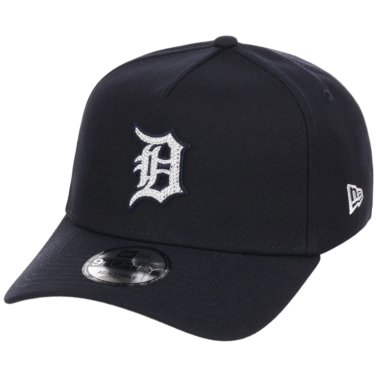 Detroit Tigers MLB Diamond Bling New Era 9FORTY A-Frame detail view